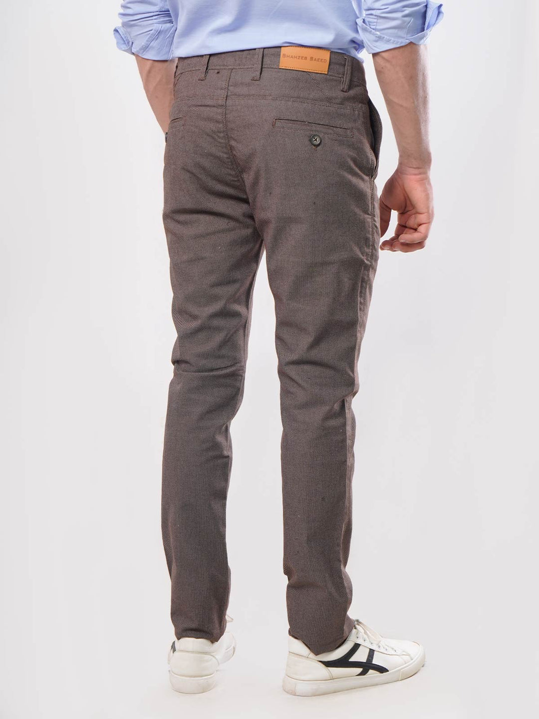 Brown Self Cotton Chino-23