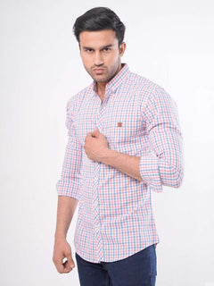 Multi Check Button Down Casual Shirt (CSC-011)