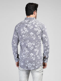 Black & White Printed Casual Shirt (CSW-380)