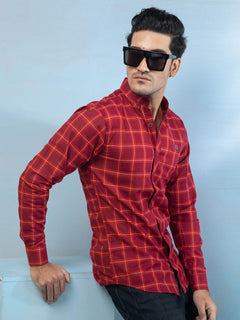 Red Check Casual Shirt (CSW-456)