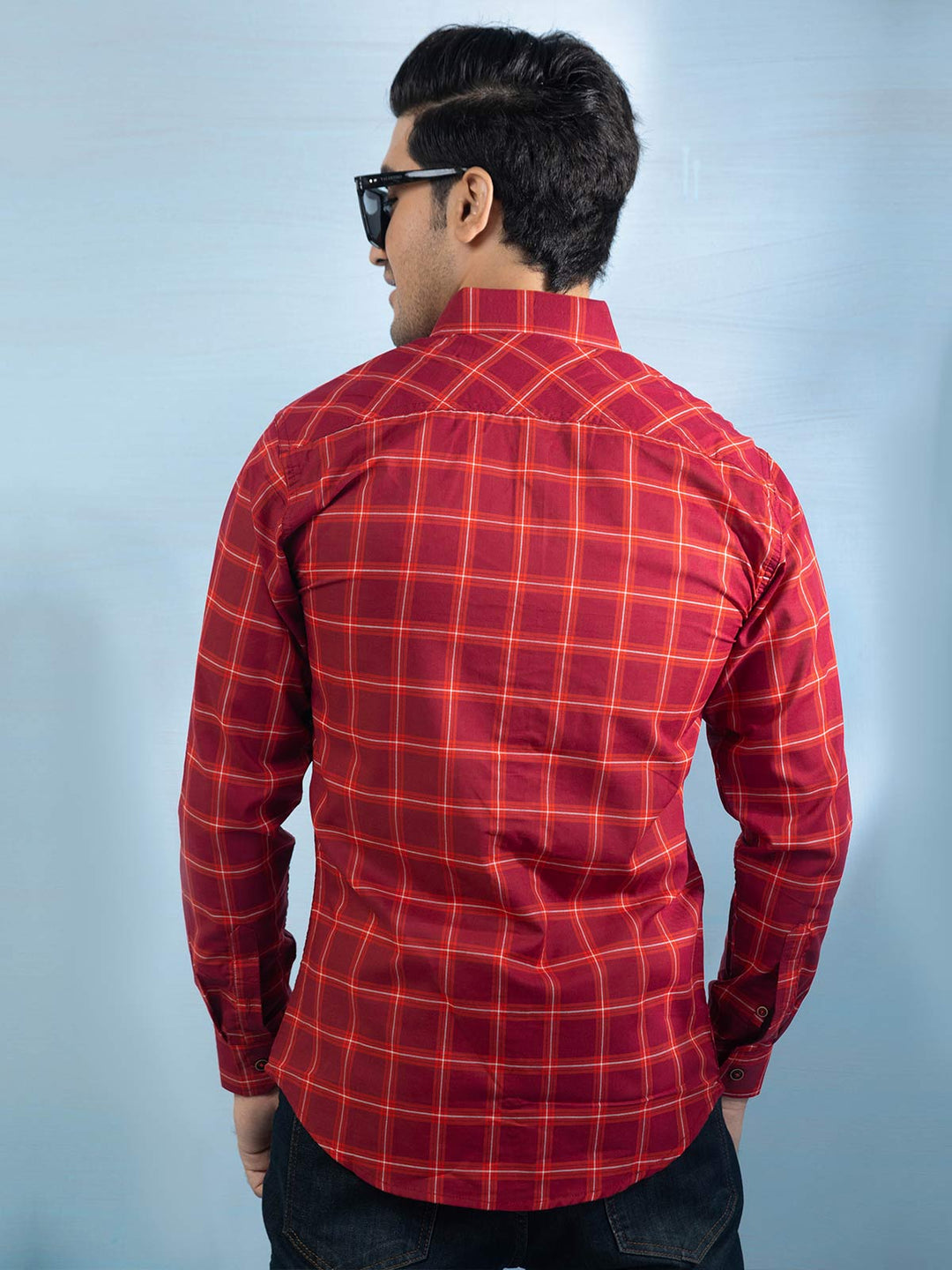 Red Check Casual Shirt (CSW-456)