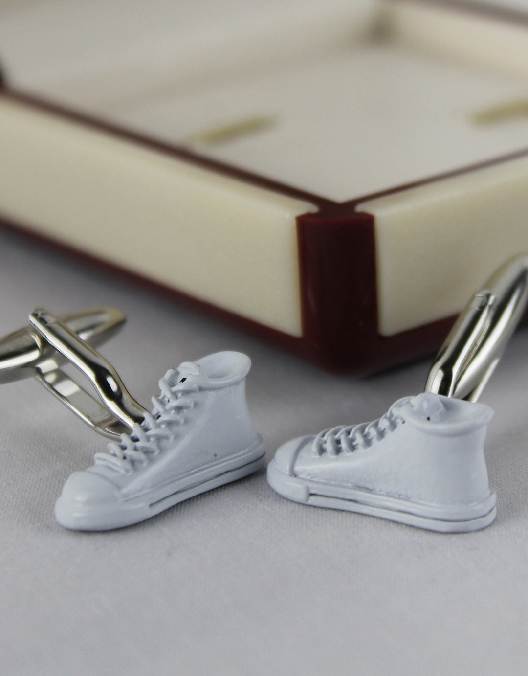 Cufflink White Shoes