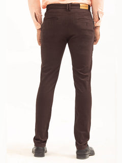 Dark Brown Plain Cotton Chino-20