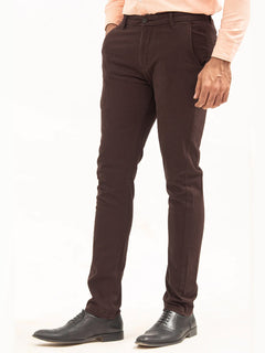 Dark Brown Plain Cotton Chino-20