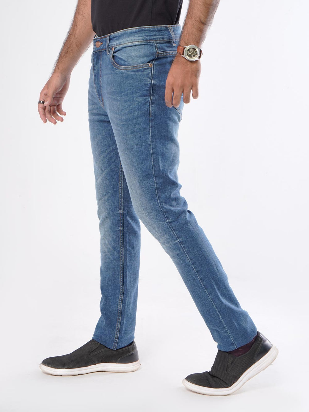 Blue Faded Stretchable Denim Jeans-28