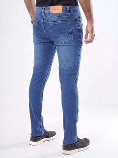 Light Blue Faded Stretchable Denim Jeans-28