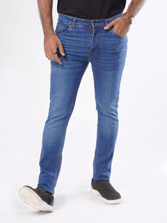 Light Blue Faded Stretchable Denim Jeans-28