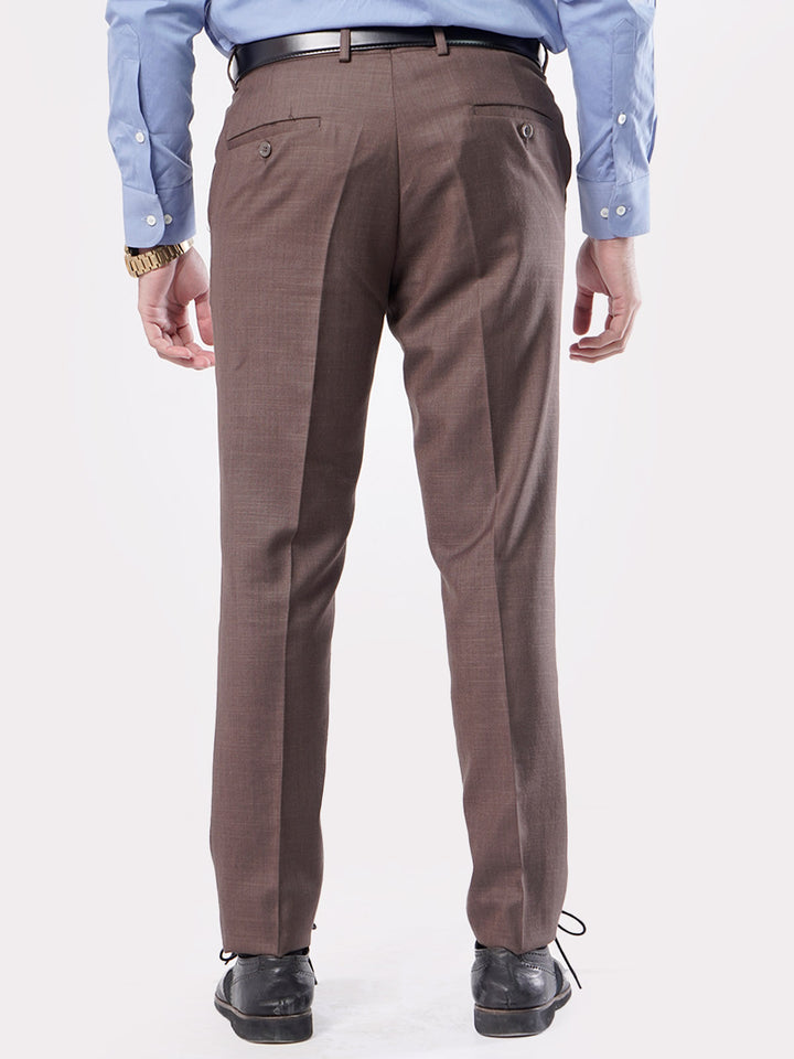 Dark Brown Self Formal Dress Trouser (FDT-008)