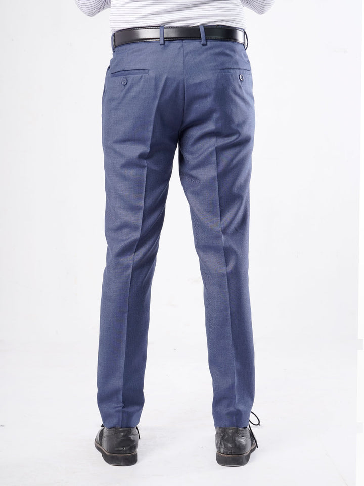 Blue Self Formal Dress Trouser (FDT-010)