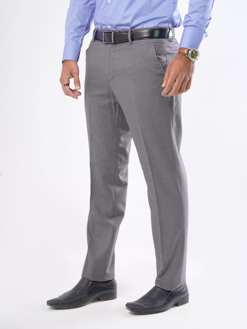 Grey Self Formal Dress Trouser (FDT-016)