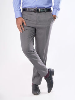 Grey Self Formal Dress Trouser (FDT-016)