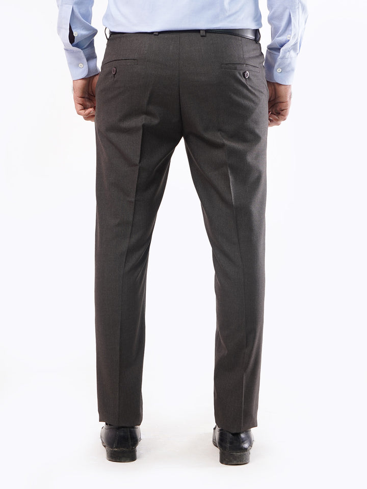 Dark Brown Self Executive Formal Dress Trouser (FDT-017)