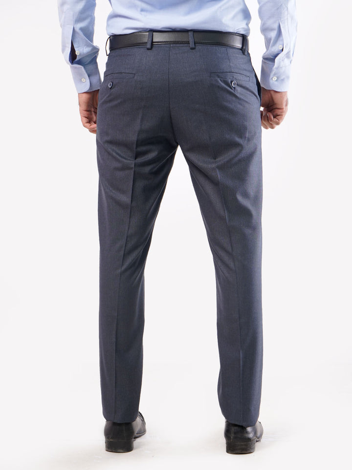 Charcoal Grey Self Executive Formal Dress Trouser (FDT-020)