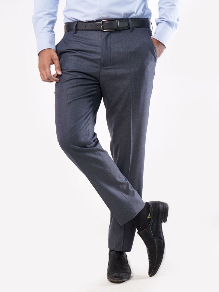 Charcoal Grey Self Executive Formal Dress Trouser (FDT-020)