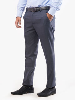 Charcoal Grey Self Executive Formal Dress Trouser (FDT-020)