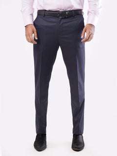 Navy Blue Self Executive Formal Dress Trouser (FDT-025)