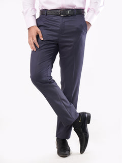 Navy Blue Self Executive Formal Dress Trouser (FDT-025)