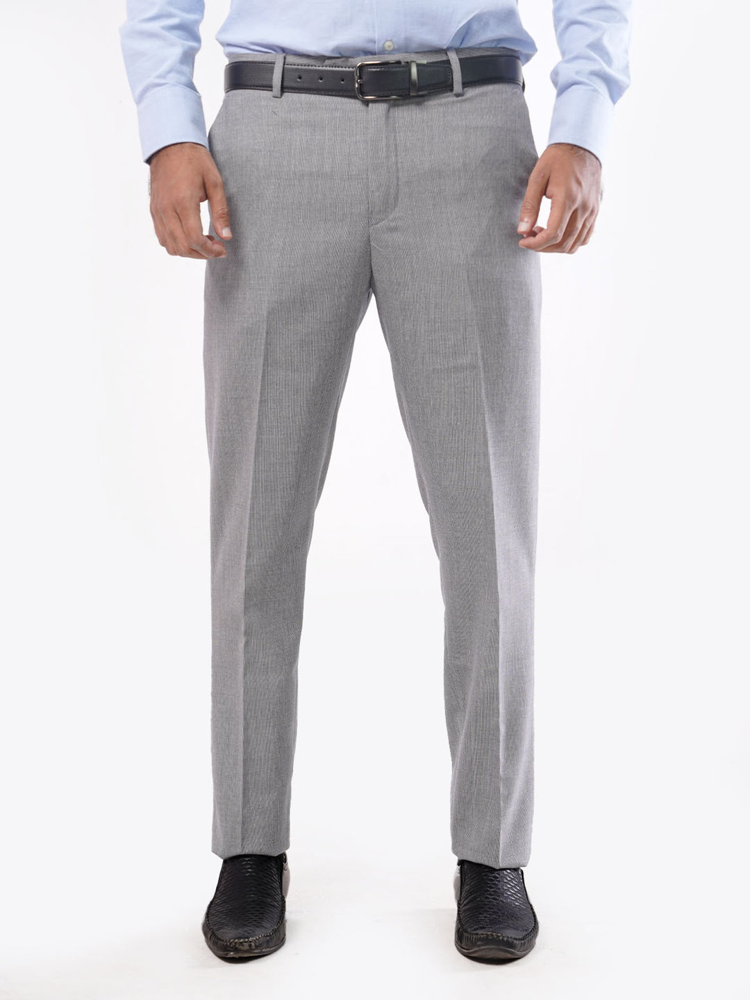 Ash Grey Self Executive Formal Dress Trouser (FDT-030)