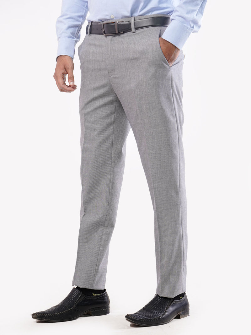 Ash Grey Self Executive Formal Dress Trouser (FDT-030)