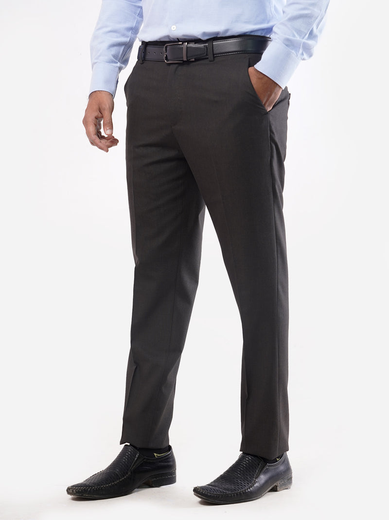 Dark Brown Self Executive Formal Dress Trouser (FDT-037)