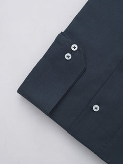 Navy Blue Self, Elite Edition, Cutaway Collar Men’s Formal Shirt (FS-315)