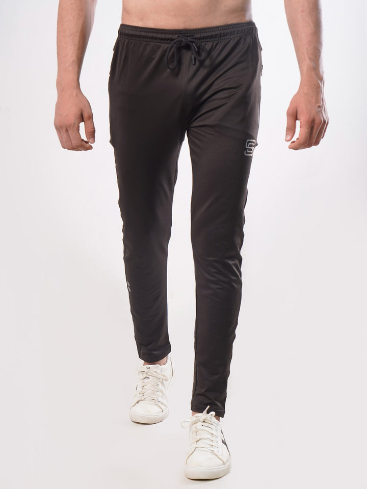 Black Plain Comfort Dri Fit Men's Lounge Pant (GFB-001)