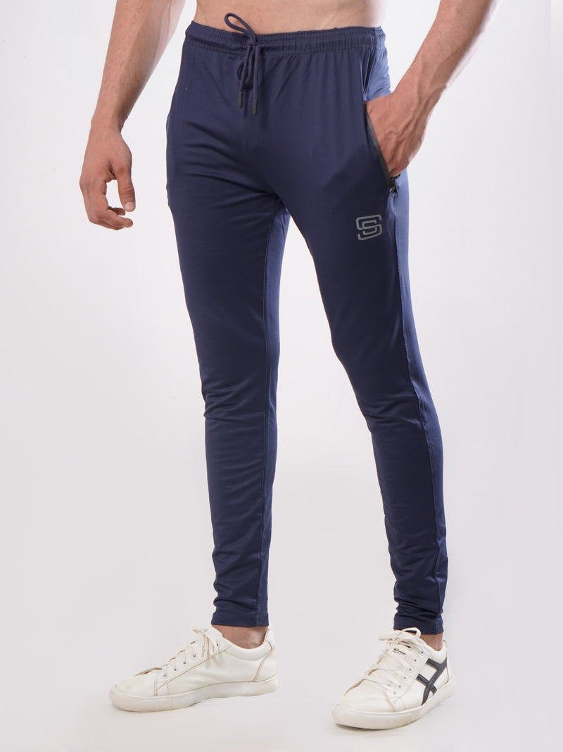 Navy Blue Plain Comfort Dri Fit Men's Lounge Pant (GFB-002)