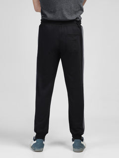 Black & Grey Contrast Mens Jogger Pant (JT-40)