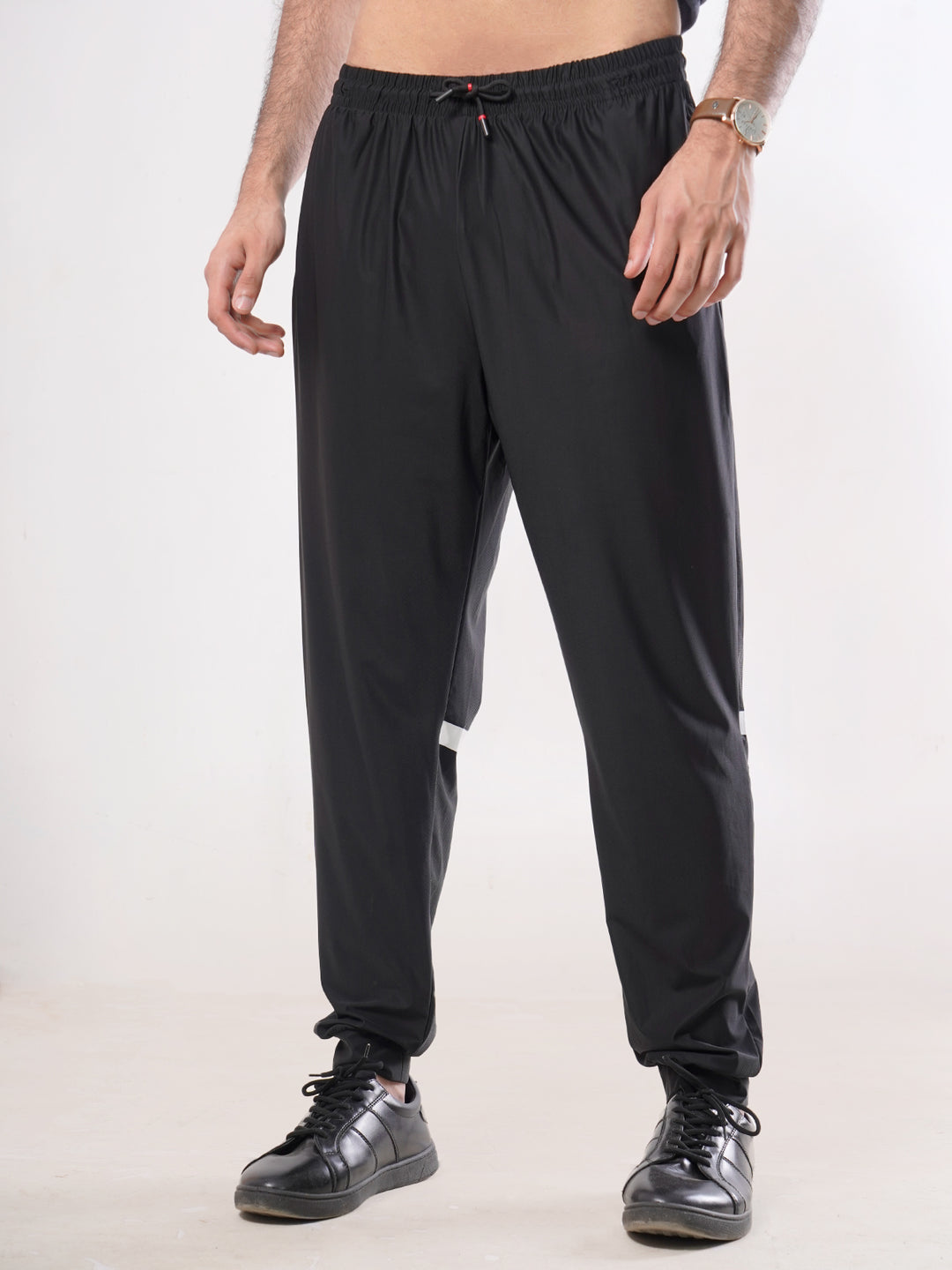 Black Plain Men's Jogger Pant (JT-54)