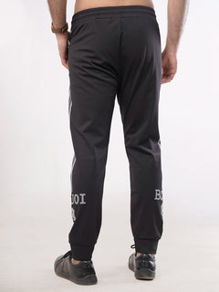 Black Side Striped Men's Jogger Pant (JT-55)