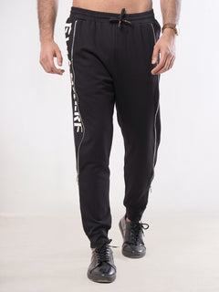 Black Plain Men's Jogger Pant (JT-57)