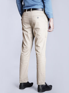 Khaki Plain Cotton Chino-20