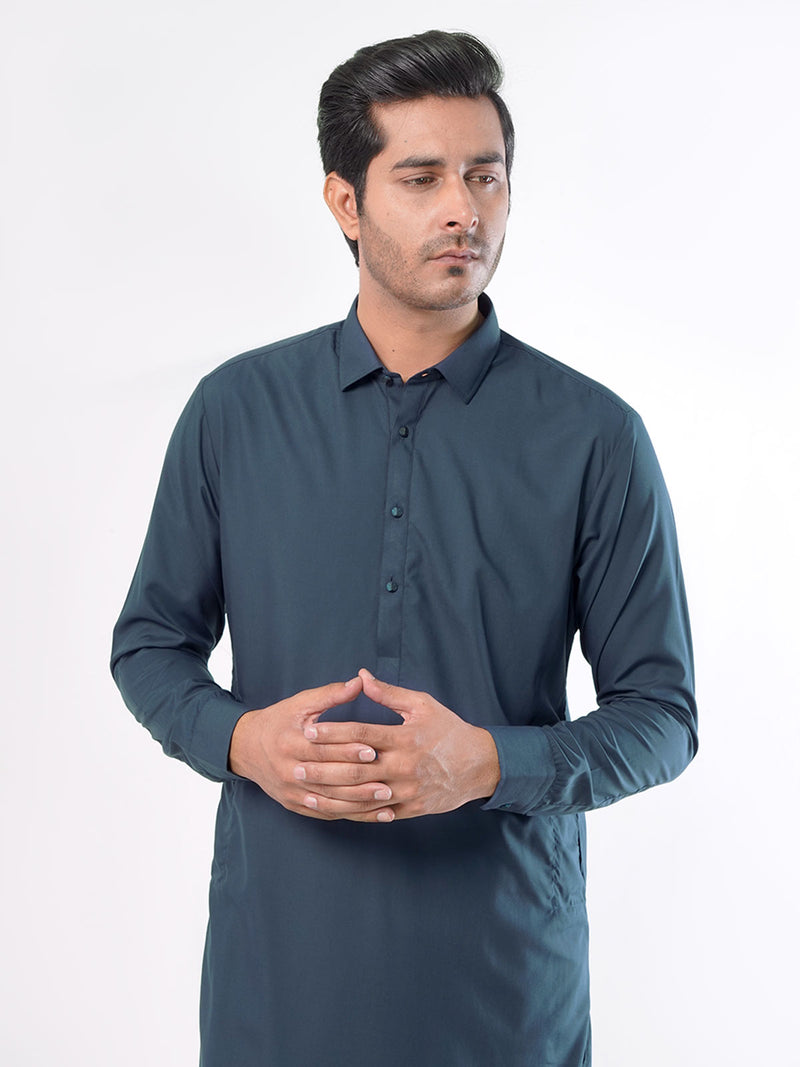 Blue Plain Exclusive Range Designer Shalwar Kameez (SK-372)