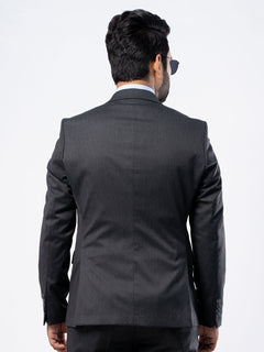 Dark Grey Single-Breasted Tailored Fit Two Piece Turkish Suit (SUIT-79)