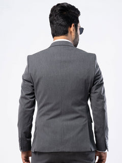 Grey Single-Breasted Tailored Fit Two Piece Turkish Suit (SUIT-80)