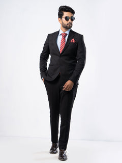 Black Single-Breasted Tailored Fit Two Piece Turkish Suit (SUIT-81)