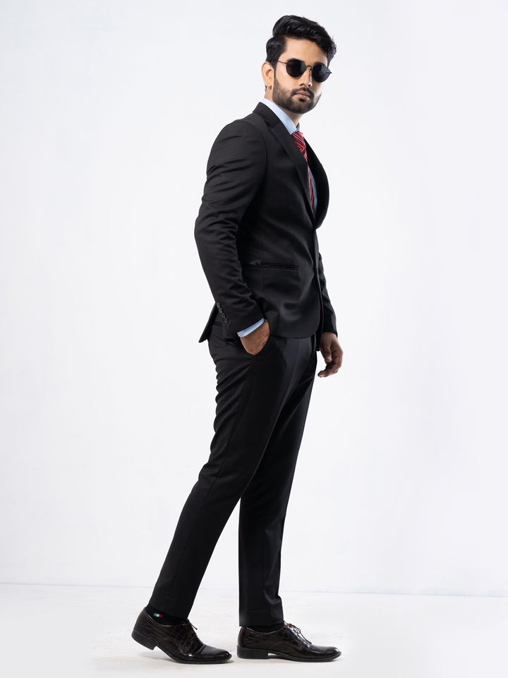 Black Single-Breasted Tailored Fit Two Piece Turkish Suit (SUIT-81)