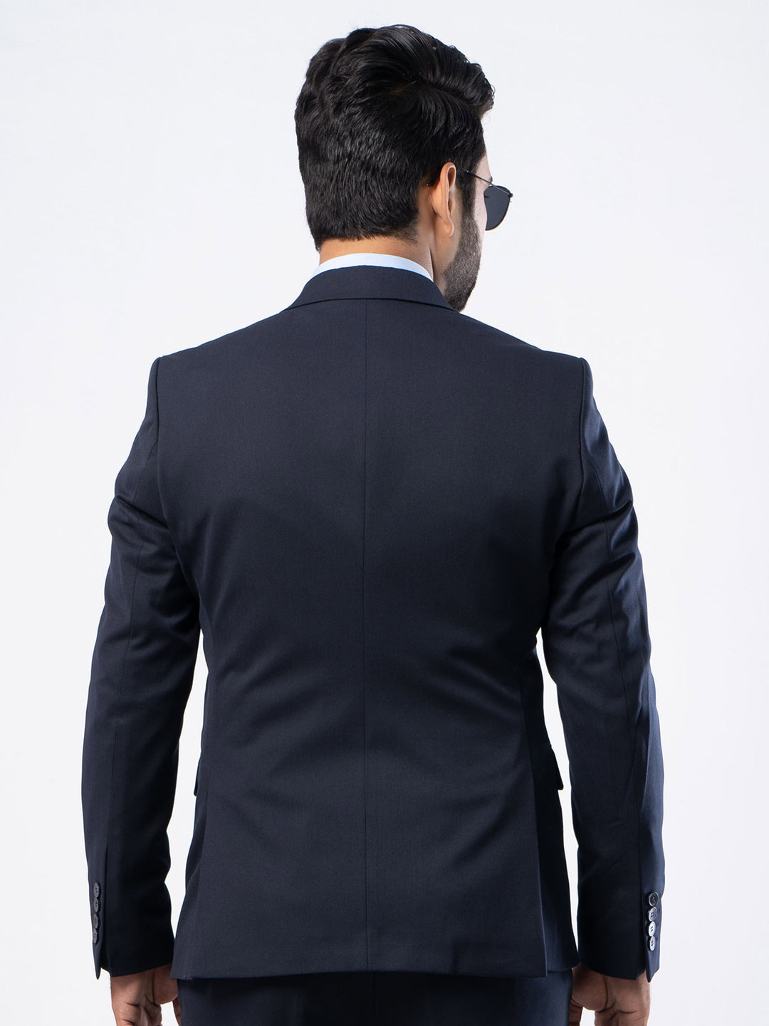 Dark Blue Single-Breasted Tailored Fit Two Piece Turkish Suit (SUIT-83)