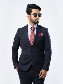 Dark Blue Single-Breasted Tailored Fit Two Piece Turkish Suit (SUIT-83)