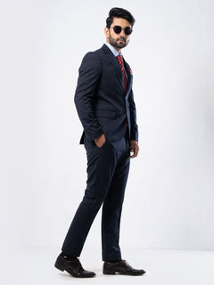 Dark Blue Single-Breasted Tailored Fit Two Piece Turkish Suit (SUIT-83)