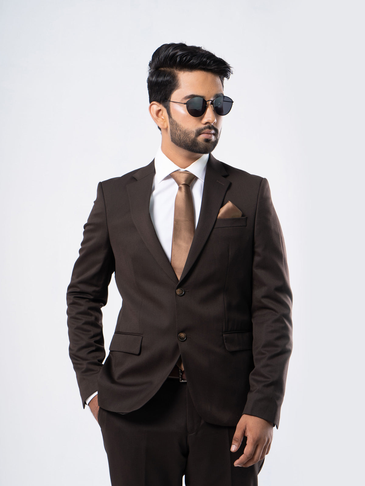 Chocolate Notch Lapel Brown Groom Tuxedo Suit For Weddings And Business  Includes Jacket, Pants, Tie, And Vest Style 1668 From Good Happy, $85.6 |  DHgate.Com