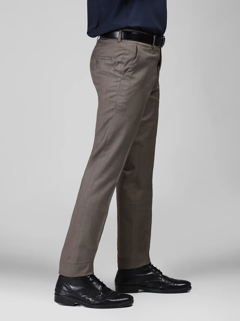 Light Brown Plain Formal Dress Trouser (WTR-232)