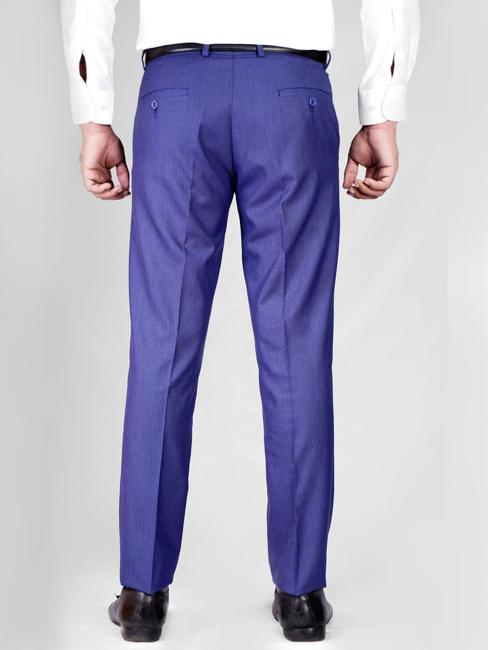 Royal Blue Self Formal Dress Trouser (WTR-274)