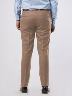 Light Beige Self Formal Dress Trouser (WTR-289)